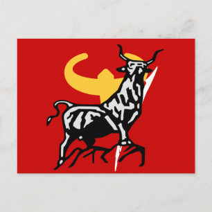 carte taureau postcard