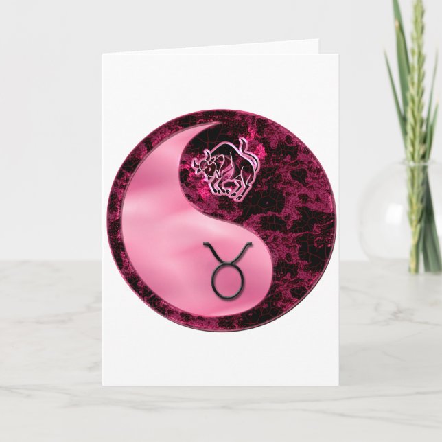 Carte Taureau Yin Yand (Devant)