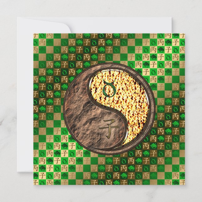 Carte Taurus et rat de feu (Devant)