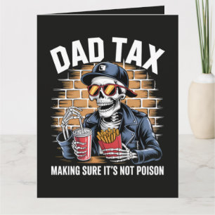 Carte Taxe Papa S'assurant que ce n'est pas un squelette