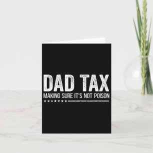 Carte Taxer s'assurer que ce n'est pas du poison Fête de