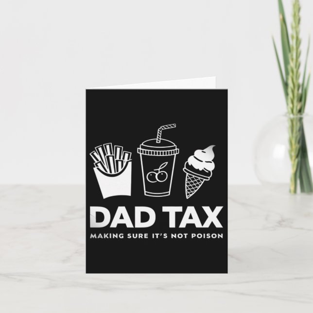 Carte Taxes s'assurer que ce n'est pas du poison Fête de (Devant)