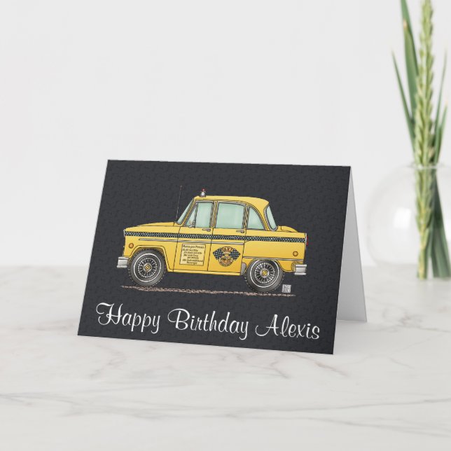 Carte Taxi mignon (Devant)
