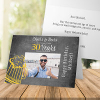 Tchin-tchin et bières 30 ans homme anniversaire ph