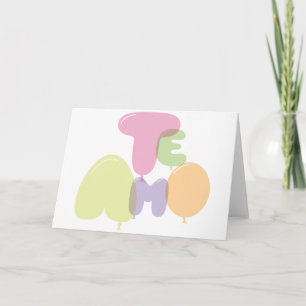 Carte Te amo - I love you in Spanish