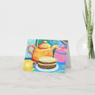 Carte Tea et gâteau de loin