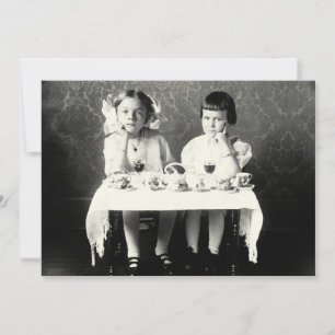Carte Tea Party 1900