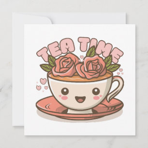 Carte Tea Time Rose Tea Kawaii