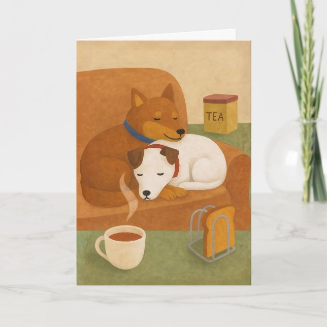 Carte Tea Toast & Us Cosy 10th Wedding Anniversary (Devant)