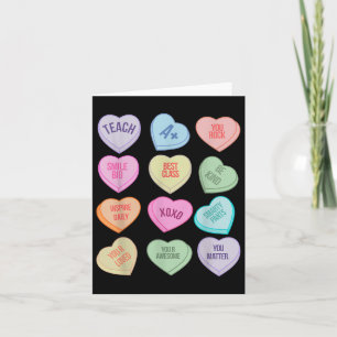Carte Teacher Valentines Chemise de Jour Enseigner Coeur