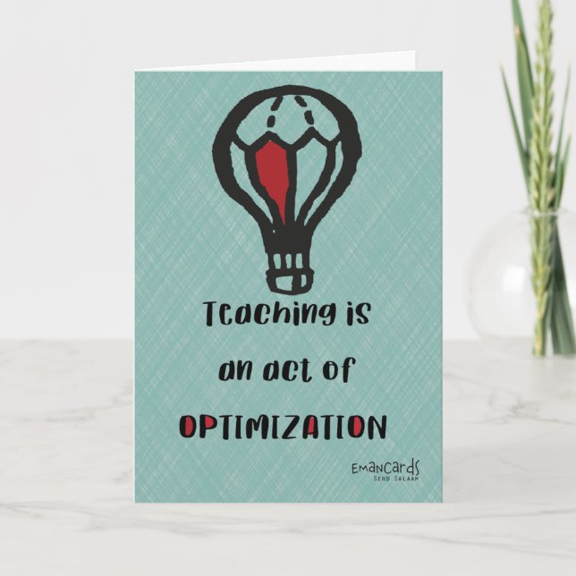 Carte Teacher's Day Appreciation Simple Design (Devant)