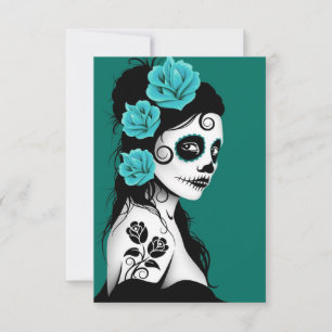 Carte Teal Blue Day