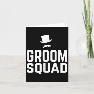Carte Team Groom Squad Mariage Bachelor Party Cadeau Mar