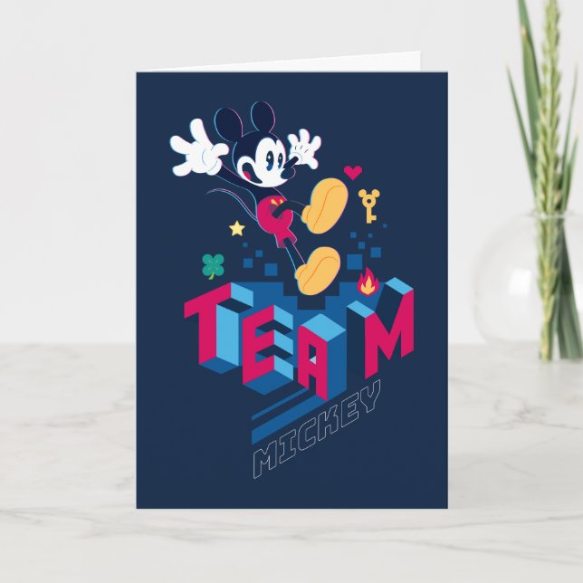 Carte Team Mickey Digital World (Devant)