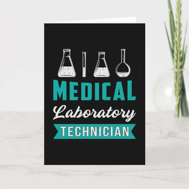 Carte Technicien de laboratoire Médicale Science Lab Tec (Devant)