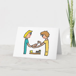 Carte Technicien de salon de bar à ongles