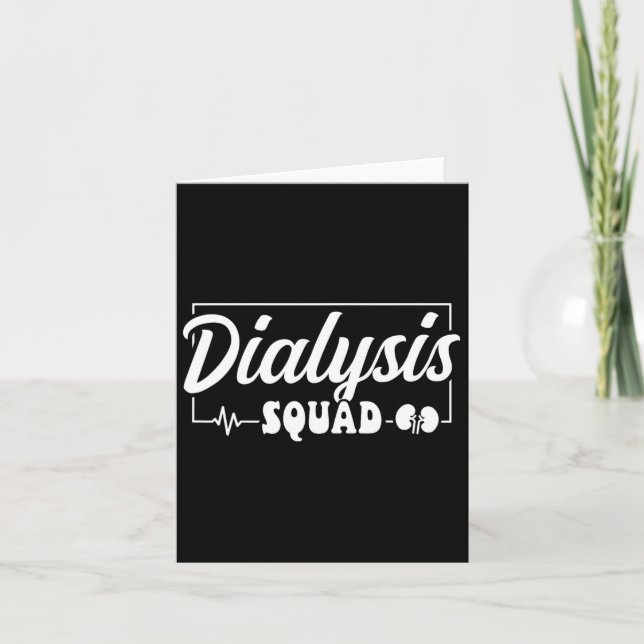 Carte Technicien en dialyse de l'équipe de dialyse (Devant)