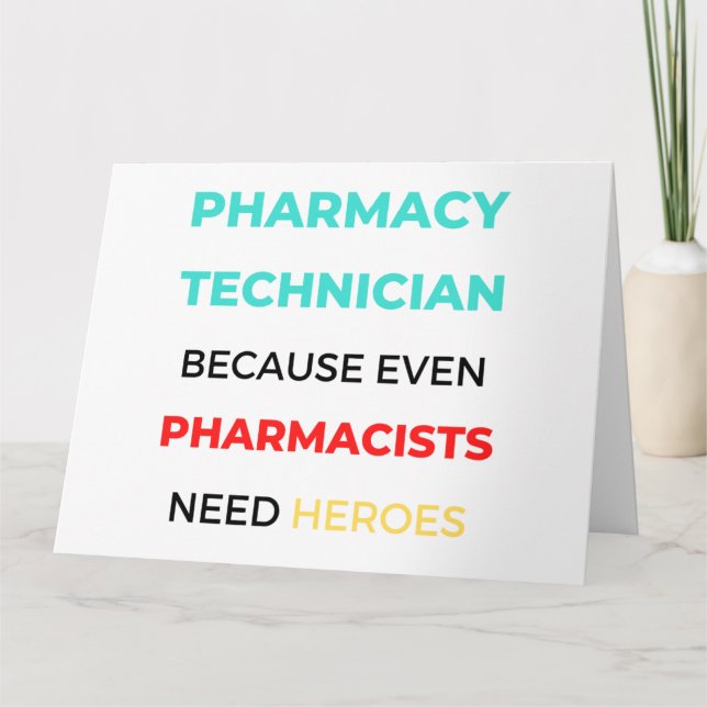 Carte Technicien En Pharmacie Parce Que Même Les Pharmac (Devant)
