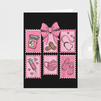 Carte Technicien en pharmacie Stamp Bow Pharmacy Pill Cp