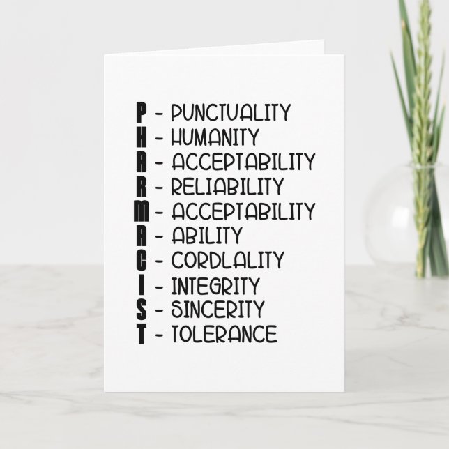 Carte Technicien en pharmacie Technicien en pharmacie (Devant)