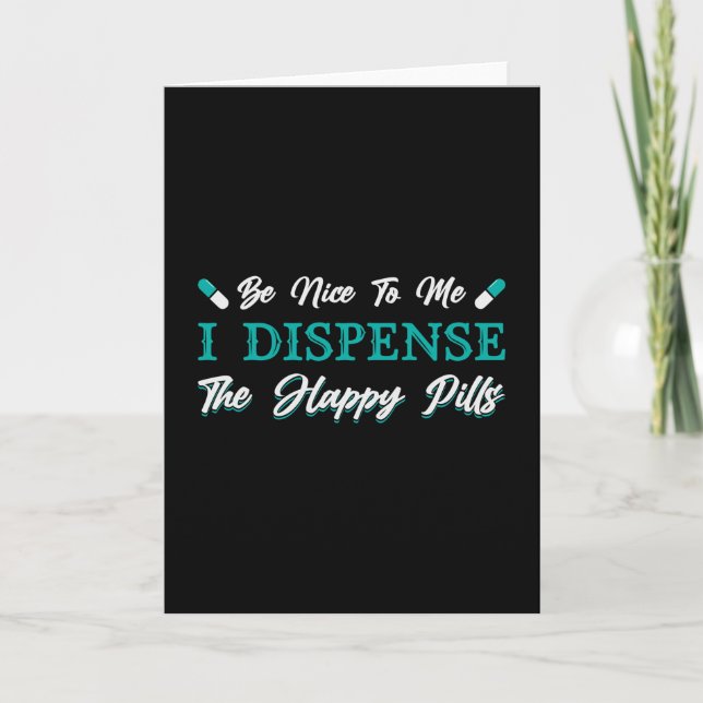 Carte Technicien en pharmacie The Happy Pills Pharmacist (Devant)