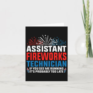 Carte Technicien Istant Fireworks Si Vous Voyez Drôle 4è
