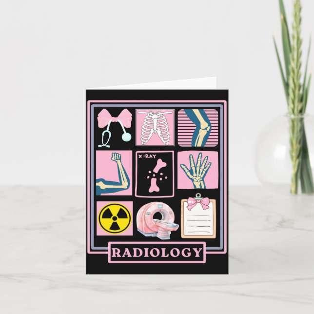 Carte Technicien Rad Tech Radiologie Soins de santé Appr (Devant)