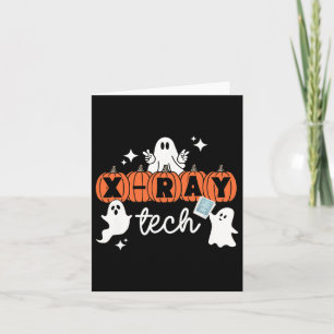 Carte Technicien technique Halloween Squad Xray Citrouil