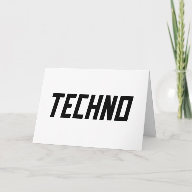 Carte TECHNO Music (Devant)