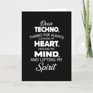 Carte Techno Music DJ Electro Rave Festival Gidea