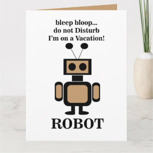 Carte Technologie de robotique amusante de robot