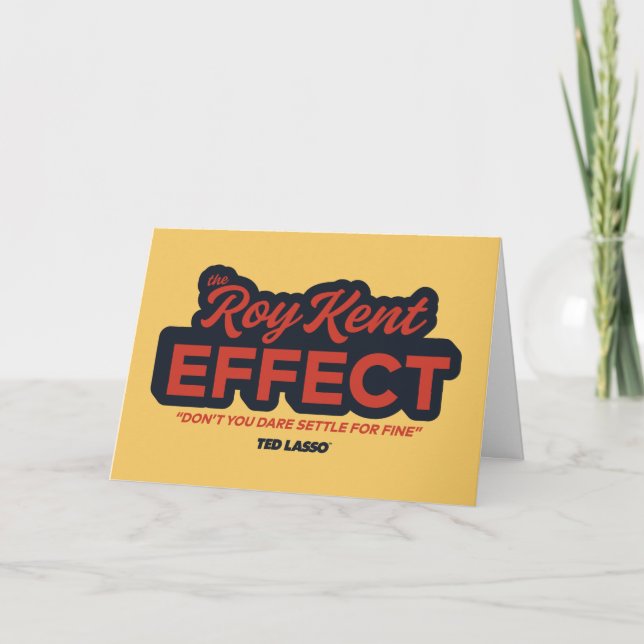 Carte Ted Lasso | Graphique de typographie de l'effet Ro (Devant)