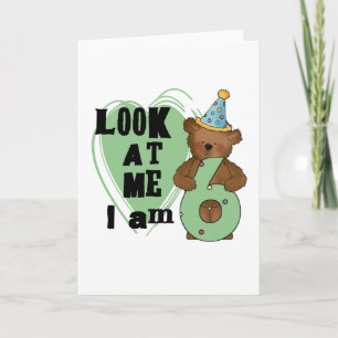 Carte Teddy Bear I'm 6 Anniversaire T-shirts et cadeaux