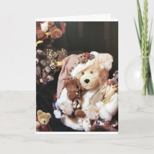 CARTE **TEDDY OURS SOUHAITE POUR LES VACANCES**