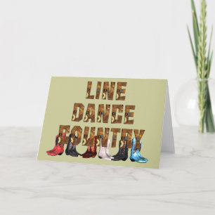 Carte TEE Country Line Dance