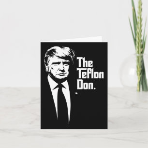 Carte Teflon Don Trump Monochromatique Art Iconique