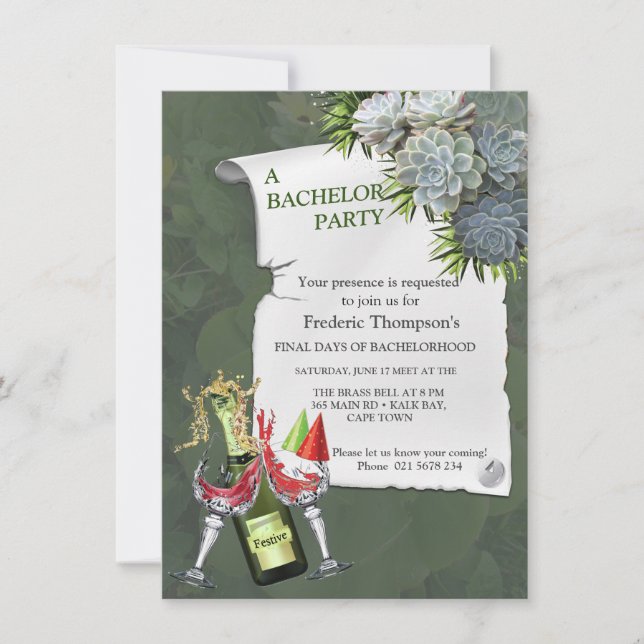 Carte Teintes succulentes de bleus pâles Enterrement de  (Devant)