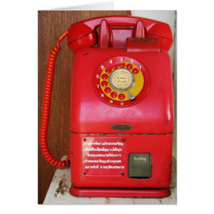 Carte téléphonique vintage Nostalgic Old Classic R