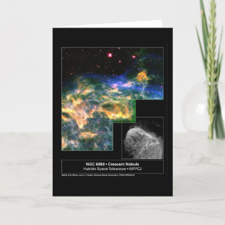 Carte Télescope en croissant de Hubble de la nébuleuse