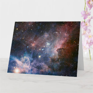 Carte Télescope Nebula Hubble Carina Rouge et Bleu