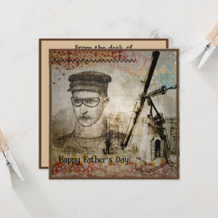 Carte Télescope scientifique de l'inventeur Steampunk de