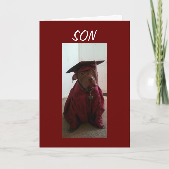 CARTE TELLEMENT FIÈRE DE TOI FILS DIPLÔMÉ (Devant)