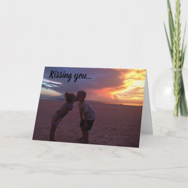 CARTE **T'EMBRASSER EST MA CHOSE FAVORITE À FAIRE** (Devant)