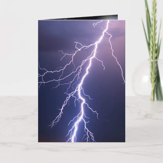 Carte Tempête De Foudre Penser À Vous (Devant)