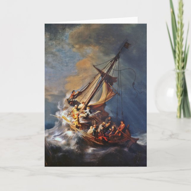 Carte Tempête sur la mer de la Galilée (Devant)