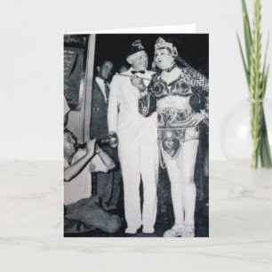 Carte Temps de partie - salutations vintages de photo