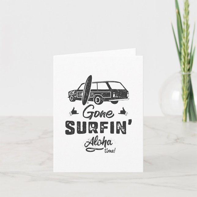 Carte Temps de surf passé Aloha (Créateur téléchargé)