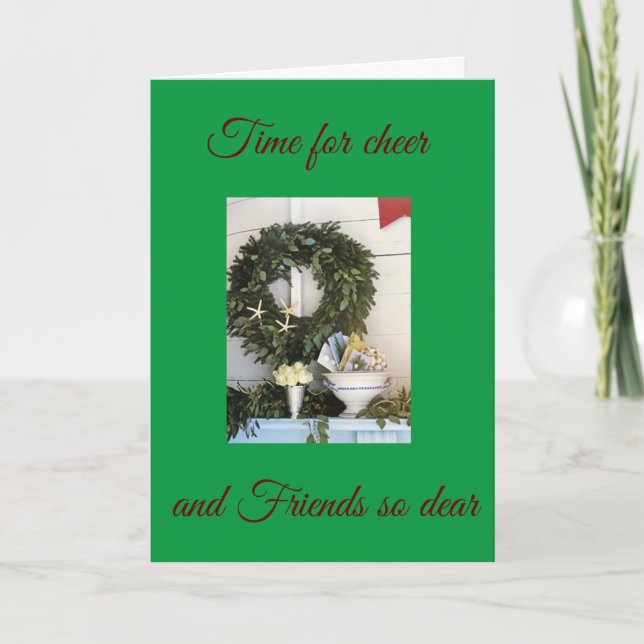 CARTE **TEMPS POUR LES CHERS ET LES AMIS SI CHER** NOËL (Devant)