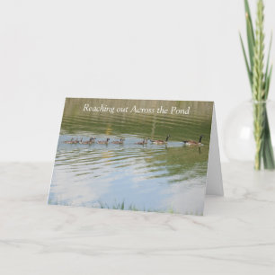 Carte Tendre la main à travers l'océan pour dire Je pens