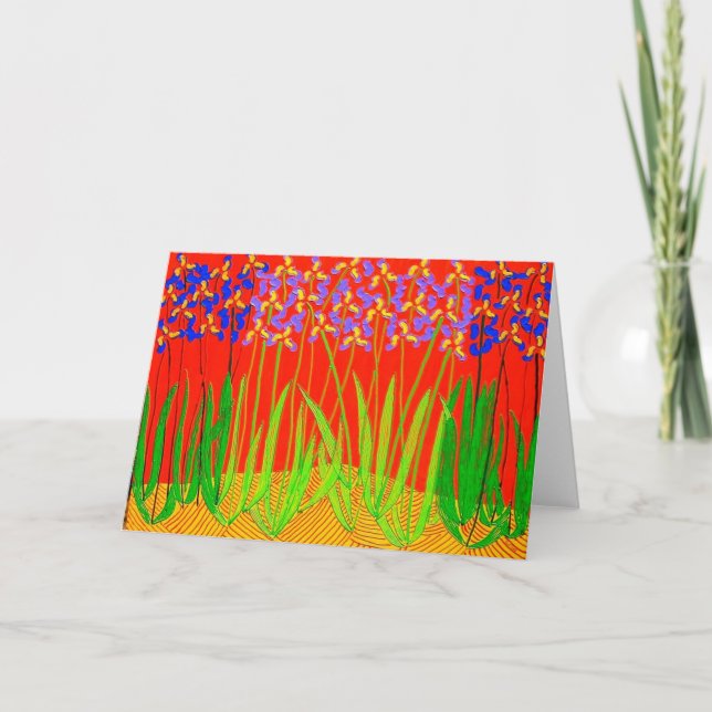 Carte Tennessee Irises au coucher du soleil (Devant)